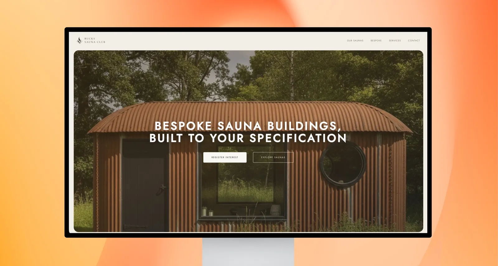 Bucks Sauna Club website