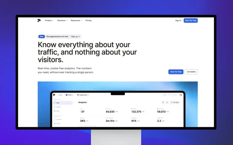 Peek Analytics website